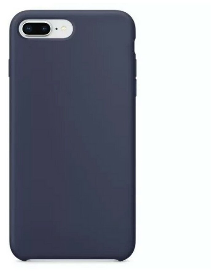 Силиконовая накладка без логотипа (Silicone Case) для Apple iPhone 7+/ iPhone 8+ темно-серый