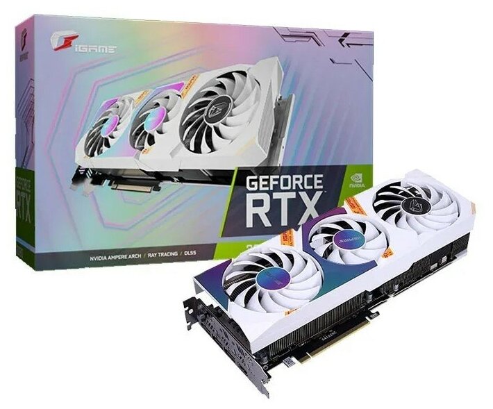 Видеокарта Colorful iGame GeForce RTX 3080 Ultra W OC 12G LHR-V