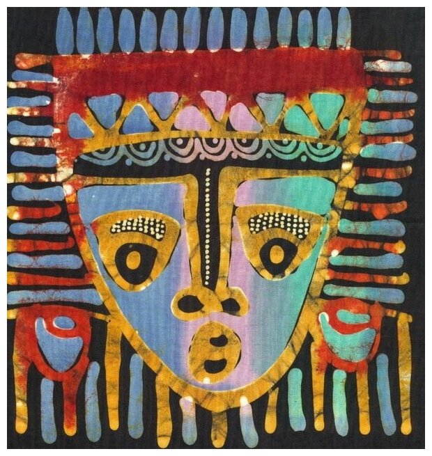 Постер на холсте Племенная маска (Tribal Mask) 40см. x 42см.