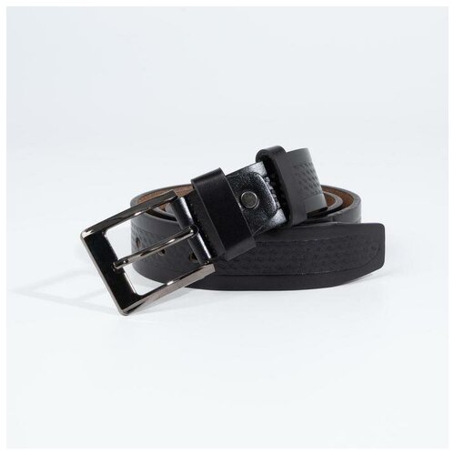 фото Ремень мужской, ширина 4 см, винт, пряжка металл, цвет чёрный magic store