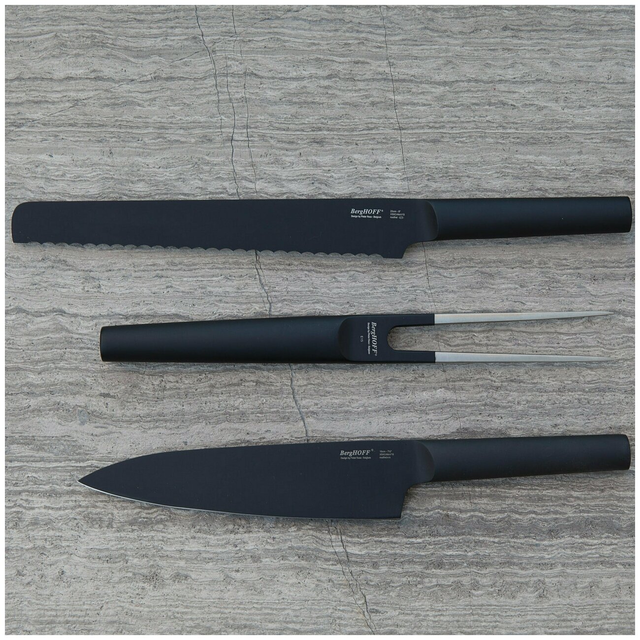 Ron нож для хлеба 23 см (черный) BergHOFF (8500543) - фото №9