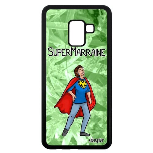 фото Модный чехол на телефон // galaxy a8 2018 // "суперкрестная" комичный рисунок, utaupia, светло-зеленый