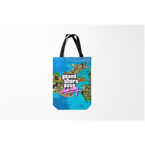 фото Сумка-шоппер / 31х42 см / геймерам / gta grand theft auto vice city burnettie