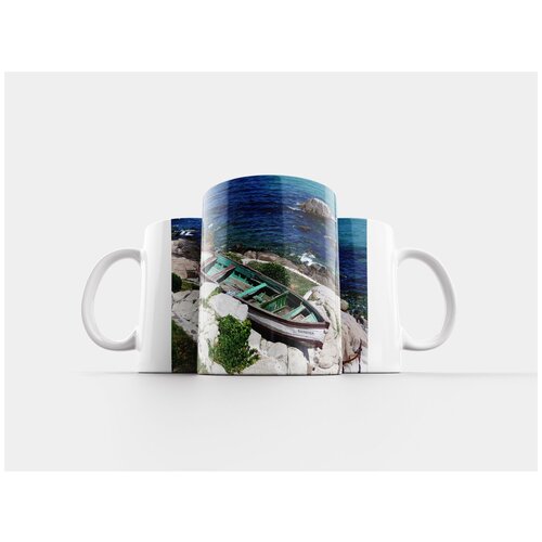 фото Кружка "лодка, рок, море" 320 мл lotsprints