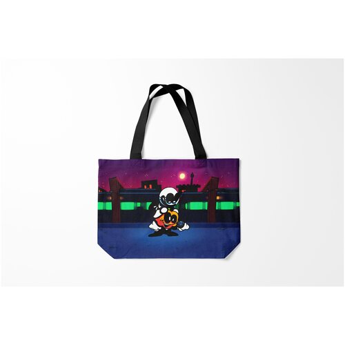 фото Сумка-шоппер / 46х35 см / геймерам / friday night funkin fnf скид и памп burnettie