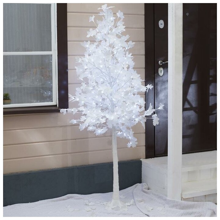 Дерево светодиодное Luazon Lighting "Клен белый", 1, 8 м, 350 LED, 220 В, белый (3613137)