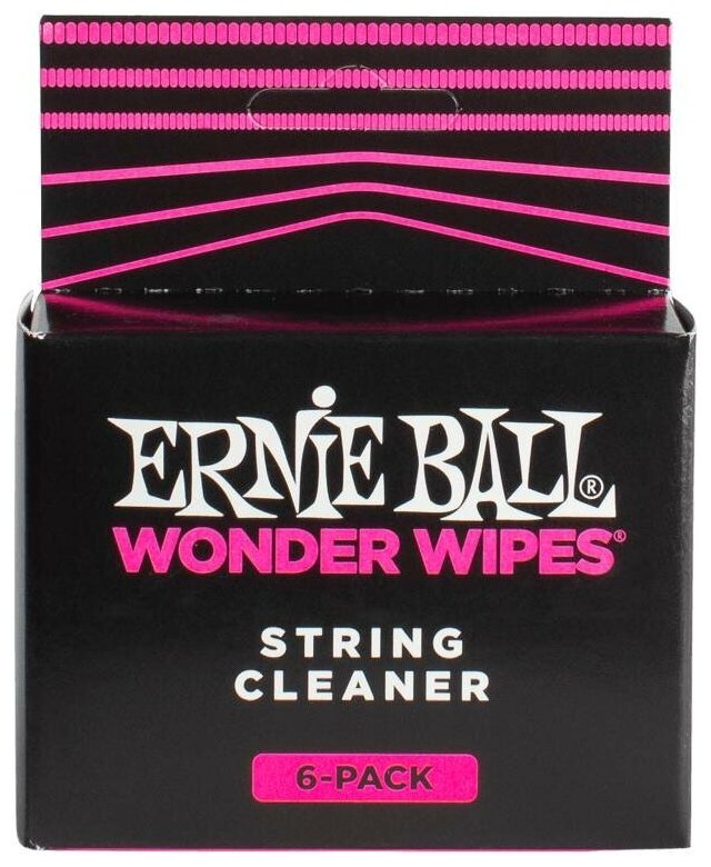 Ernie Ball 4277 средство для чистки струн (салфетки), упаковка 6шт.