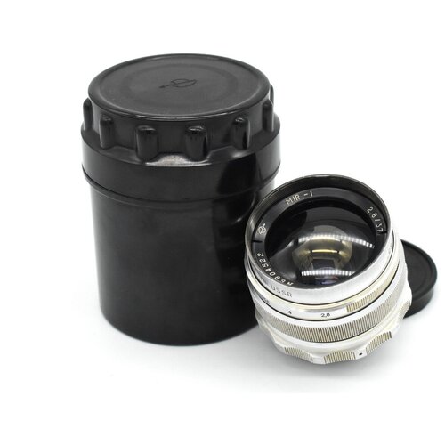 Широкоугольный мануальный советский объектив Мир-1 2837 silver GPB М39 6904522 449100₽