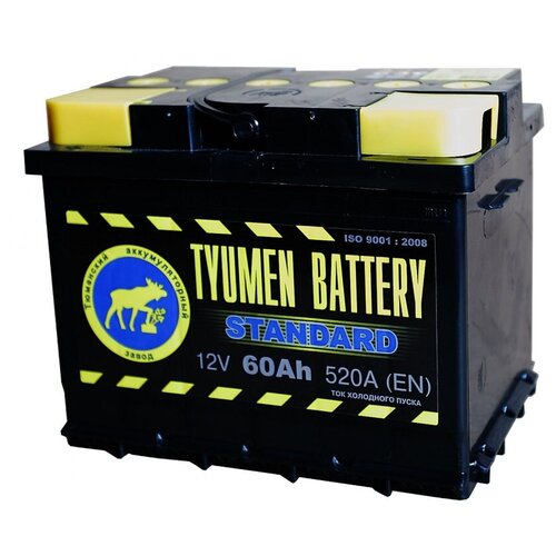 фото Аккумулятор тюмень стандарт 6ct-60r 60 о/п tyumen battery