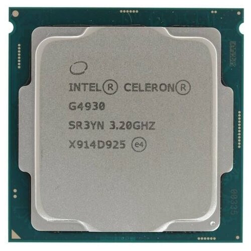 Процессор Intel Celeron G4930 LGA1151 v2, 2 x 3200 МГц, OEM процессор intel celeron g3900 2800mhz lga1151 l3 2048kb oem