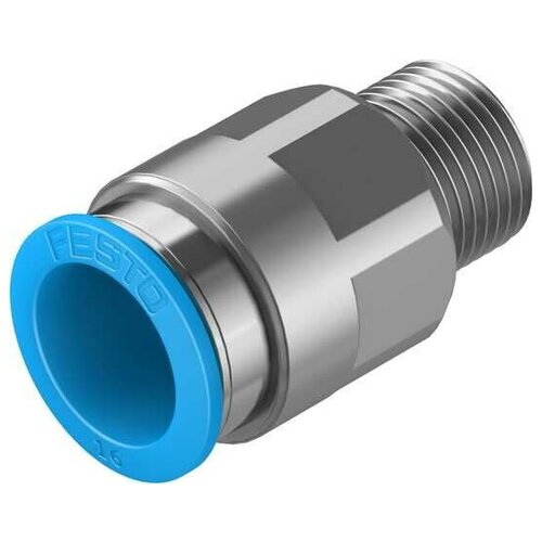 Штуцер с цанговым соединением Festo 164957 QS-3/8-16, прямой R3/8 под трубку 16 мм