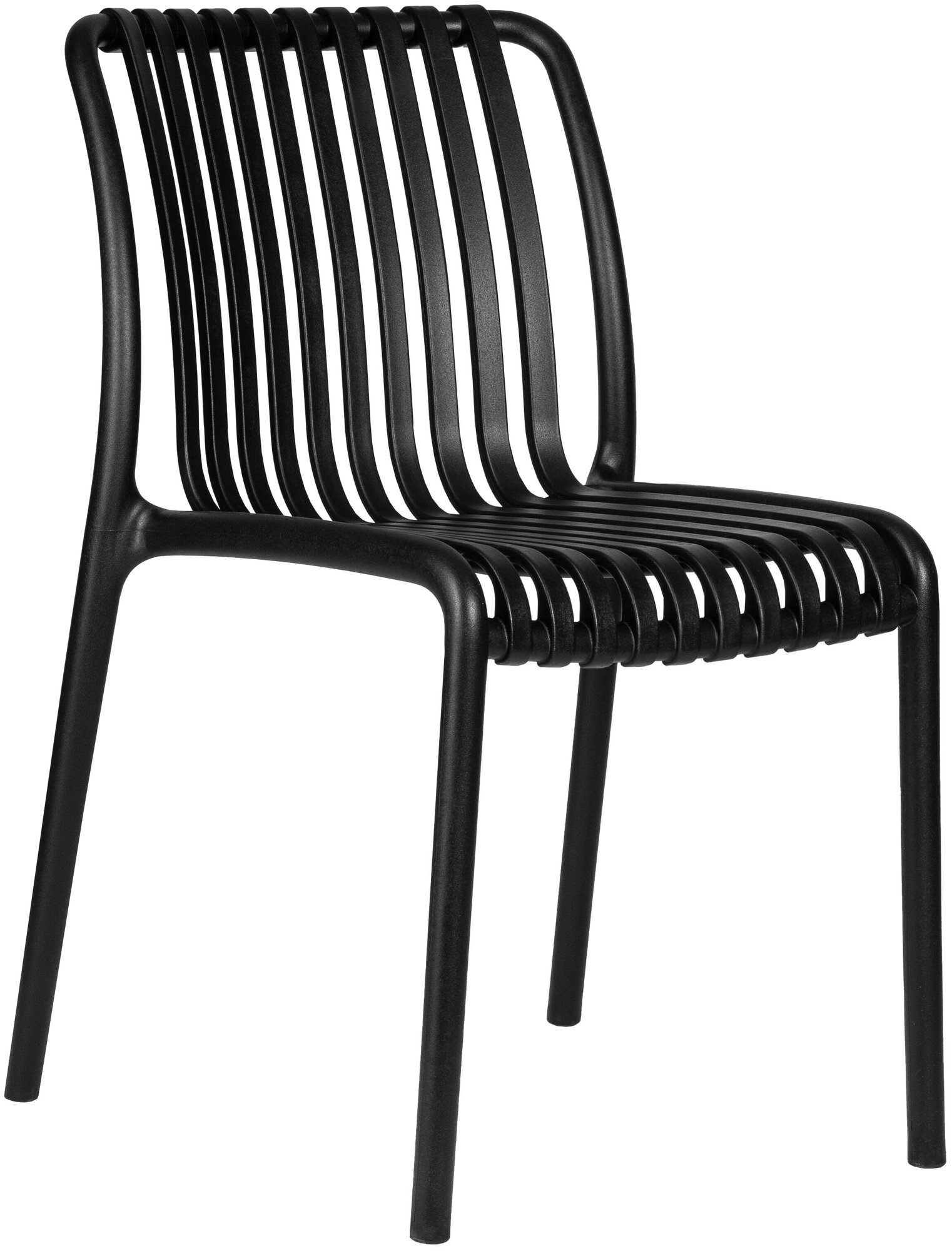 Обеденный стул пластиковый WALTER, черный
