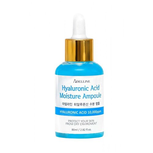 Adelline Ампульная сыворотка с гиалуроновой кислотой Hyaluronic Acid Moisture Ampoule 80мл