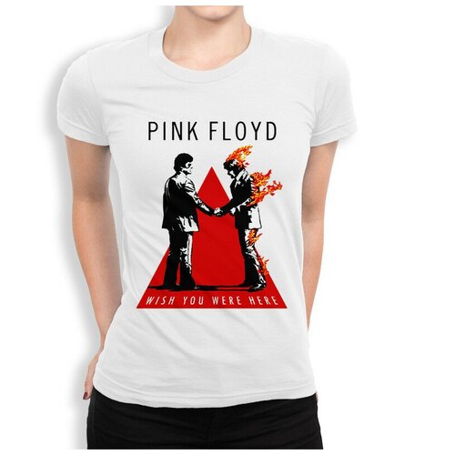 Футболка Dream Shirts Pink Floyd Женская M Белая белого цвета