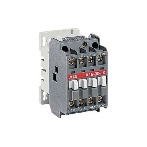 фото Контактор a16-30-10 (16а ac3) катушка 220в ac, abb 1sbl181001r8010