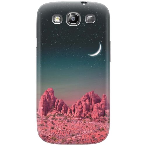Ультратонкий силиконовый чехол-накладка для Samsung Galaxy S3 с принтом Месяц над розовыми горами ультратонкий силиконовый чехол накладка для samsung galaxy s21 с принтом месяц над розовыми горами
