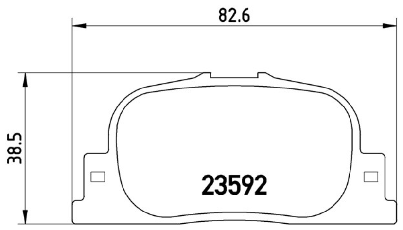Дисковые тормозные колодки задние brembo P 83 063 (4 шт.)