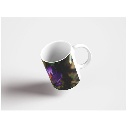 фото Кружка "крокус, фиолетовый, макрос" 320 мл lotsprints