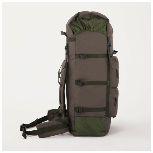 фото Huntsman рюкзак туристический, 100 л, отдел на молнии, 3 наружных кармана, цвет хаки mikimarket