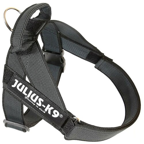 JULIUS-K9 Шлейка для собак Ремни Color  & Gray IDC®, черный, 1 (61-80см / 23-30кг)