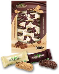 Конфеты В.А.Ш. Шоколатье Co barre de Chocolat мультизлаковые ассорти, 900 г