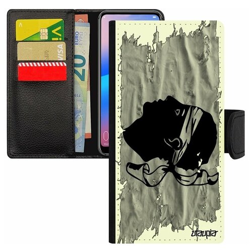 фото Чехол-книжка для телефона xiaomi redmi 6a, "флаг корсики на ткани" государственный патриот utaupia