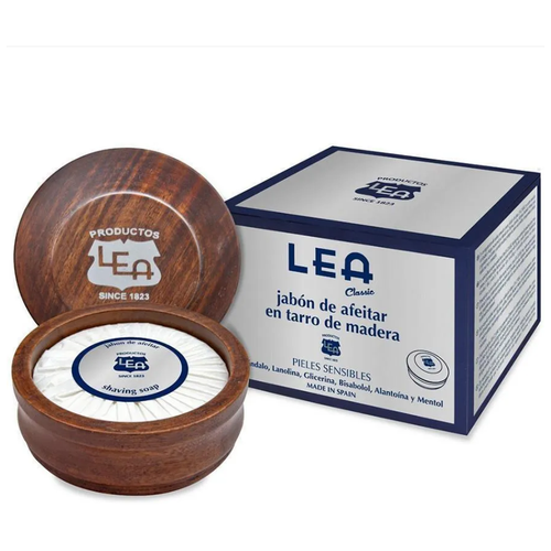 LEA Classic мыло для бритья для чувствительной кожи в деревянной чаше, Испания