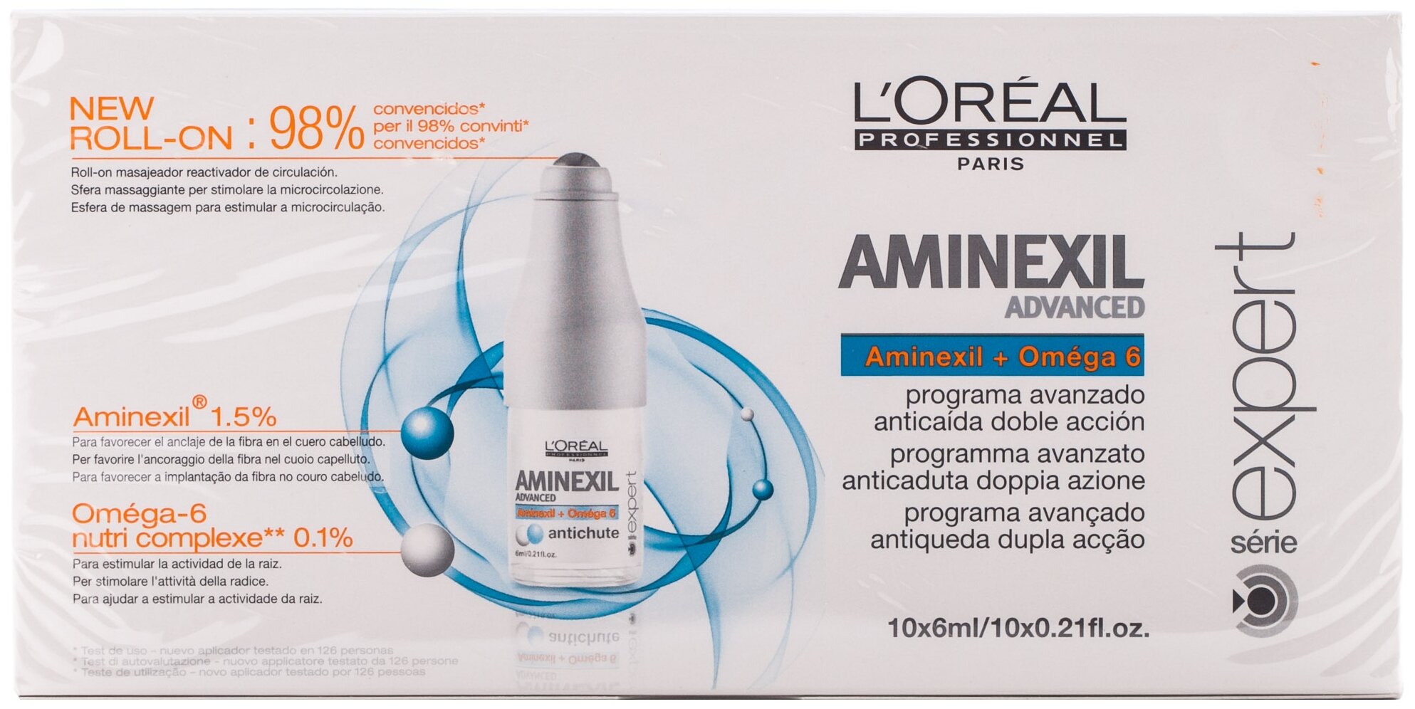 L'Oreal Professionnel Serie Expert Aminexil Advanced Профессиональное средство против выпадения волос, 6 мл, 10 шт., ампулы - фотография № 3