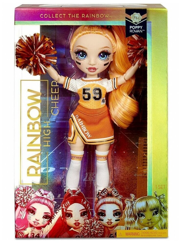 Rainbow High - Кукла Cheer Doll Poppy Rowan (Orange)