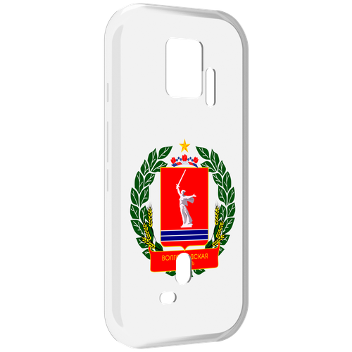 Чехол MyPads герб-волголградской-области для ZTE Nubia Red Magic 7S Pro задняя-панель-накладка-бампер