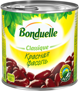 Фасоль Bonduelle Classique красная, жестяная банка, 400 г, 400 мл