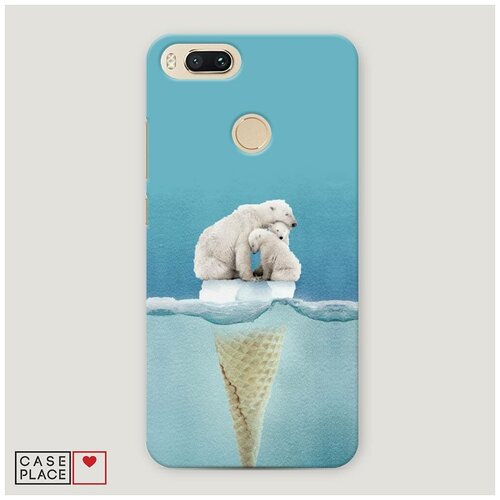 фото Чехол пластиковый xiaomi mi 5x мишки на льдине case place