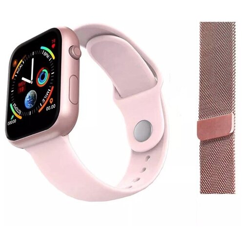 Умный фитнес браслет с измерением давления SX16 розовый золотистый 265000₽