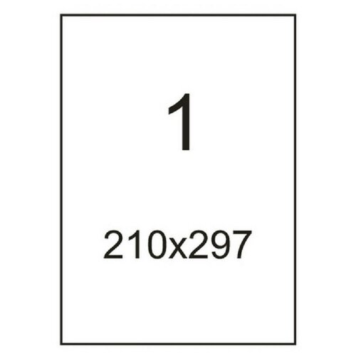 Этикетки самоклеящиеся Этикетки самокл. ProMEGA Label BASIC 210х297мм. белая (100л/уп.)