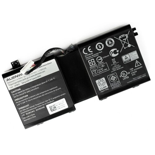 Аккумулятор для ноутбука Alienware M17x R5 (14.8V 5600mAh) P/N: 2F8K3 02F8K3