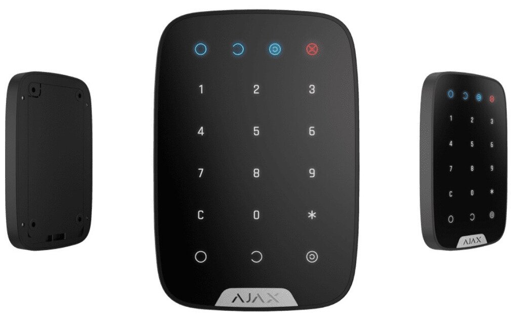 Ajax KeyPad Black Беспроводная клавиатура с сенсорными кнопками