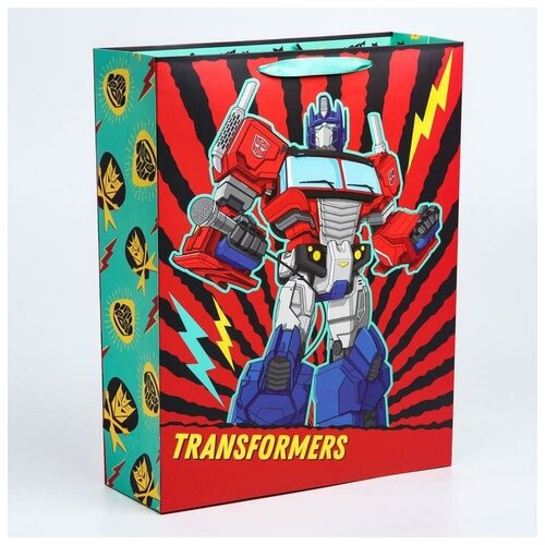 Пакет ламинат вертикальный, 31х40х11 см, Transformers