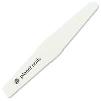 Пилка для ногтей PLANET NAILS широкая ромбовидная, белая 80/80