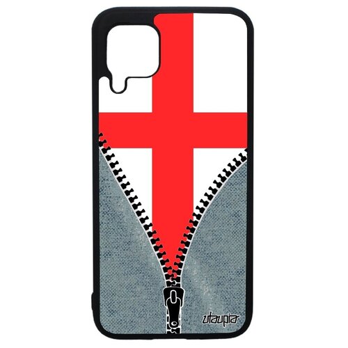 фото Ударопрочный чехол на // huawei p40 lite // "флаг англии на молнии" страна туризм, utaupia, серый