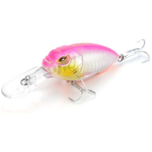 Воблер Hacker Mad Crank Deep 55FL цвет Crash HG Pink Back 324₽
