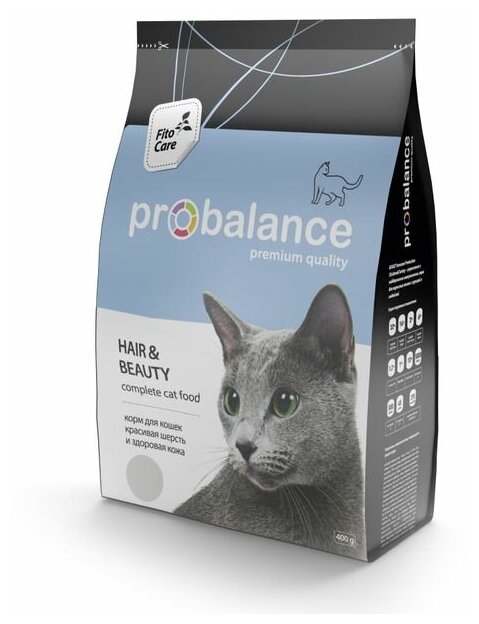 Probalance Сухой корм для кошек красота и здоровье кожи и шерсти 32 PB 654 0,4 кг 54843 (2 шт) - фотография № 2