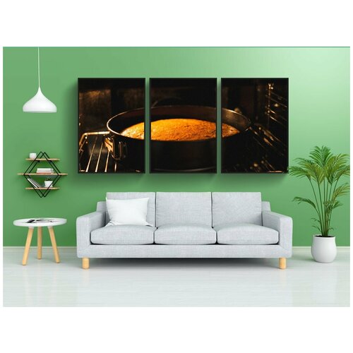 фото Набор модулных постеров для интерьера "выпечка, пирог, кекс" 60x90 см. в тубусе, без рамки lotsprints