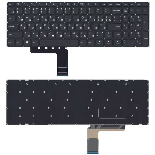 Клавиатура для ноутбука Lenovo IdeaPad 110-15IBR черная шлейф для матрицы lenovo 110 15acl 110 15ibr p n dc02c009910 dc02c009b00