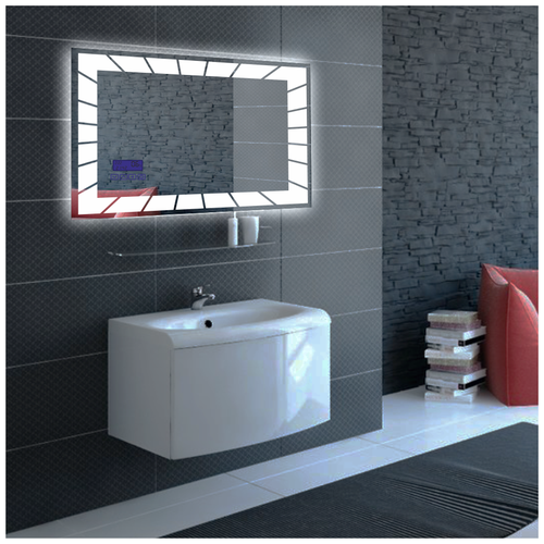 фото Мебель для ванной sanmaria зеркало амёба 80 (сенсор с диммером)