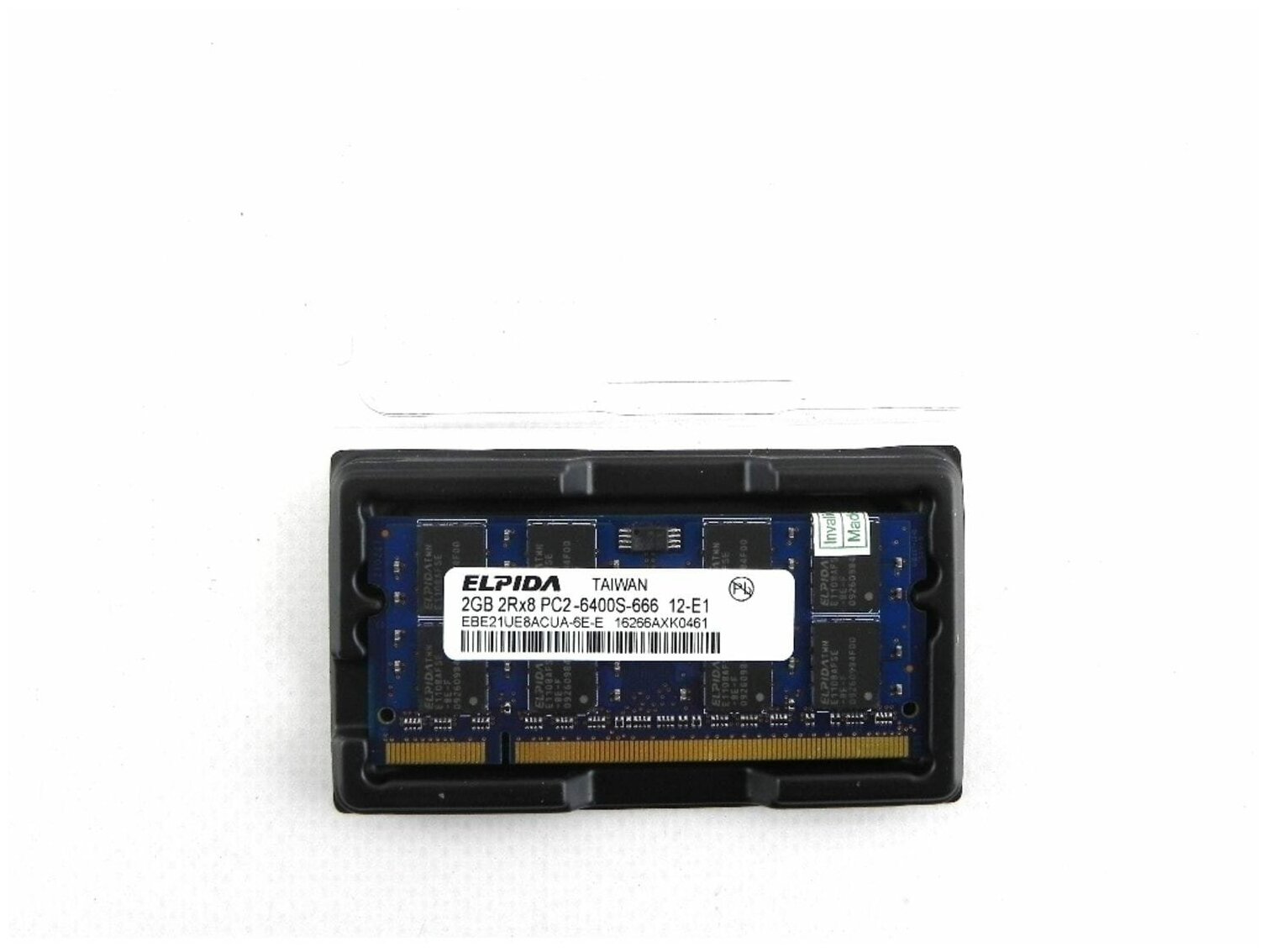 Оперативная память ELPIDA SO-DIMM DDR2 2GB 2Rx8 PC2-6400S-666 =