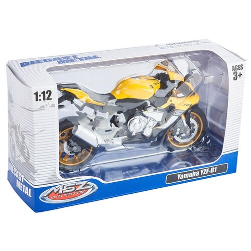 Модель мотоцикла YAMAHA YZF-R1 SCALE 1:12 68491 Yamaha, желтый