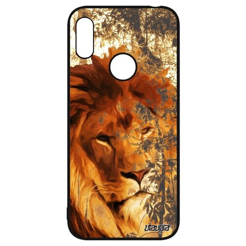 фото Защитный чехол на смартфон // huawei y6 2019 // "лев" африка стиль, utaupia, бежевый