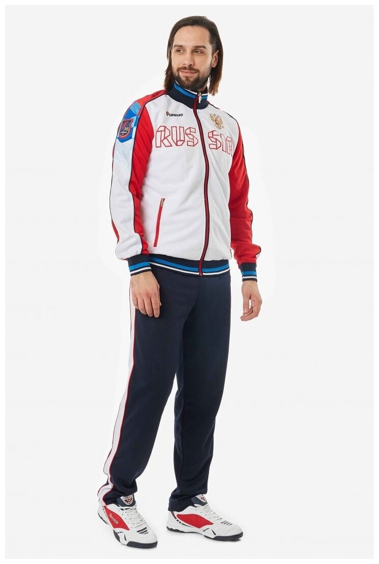 Костюм спортивный мужской (белый/синий) Forward m05321g-ff172 — купить в интернет-магазине по низкой цене на Яндекс Маркете