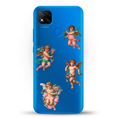 фото Силиконовый чехол ангелочки на xiaomi redmi 9c andy & paul