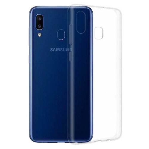 Силиконовый чехол для Samsung Galaxy A20 A205 прозрачный 1.0 мм